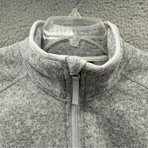 Helly Hansen Varde Grey Knit 1/2 Zip Pullover Sweater Thumbholes Women's Size M - Picture 10 of 16
